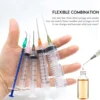 Glue Applicator Syringe with Blunt Tip Needle and Cap, for Liquid, Glue, Ink, Perfume, Lip Gloss Making 1