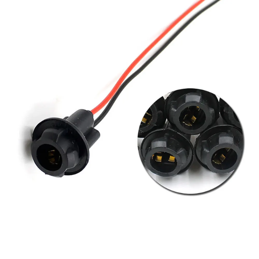 

Motorcycle Electric Vehicle Fog Lamp Retrofit T10 Instrument Lamp Socket Bulb Light Line T10 Socket Accessories