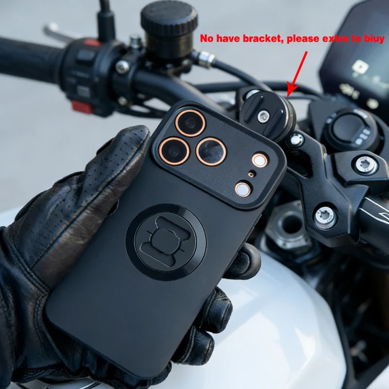Phone Holder Mobile Phone Case for iPhone 17 17Pro 17Air 17ProMax Motorcycle/Bike Moto Mount Cell Phone Cover Shockproof Case - 6