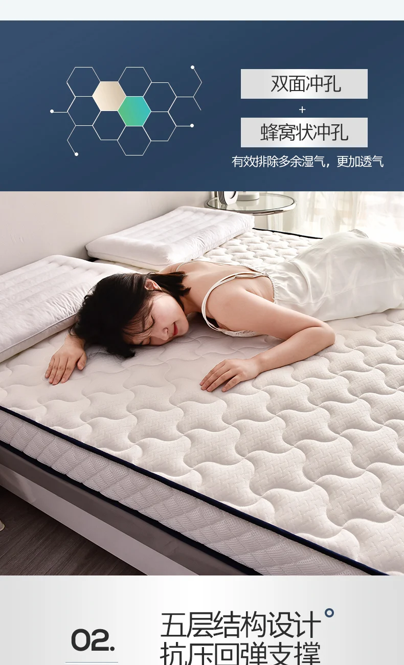 Description Picture 6 of itemDropshipping Customizable Size Mattress Soft Mattress Home Tatami Mat Was The Floor Mat Student ZHA03-50999