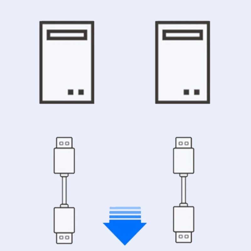 2 포트 USB KVM 스위처 프린터 공유 양방향 USB KVM 스위치 허브 드롭 배송