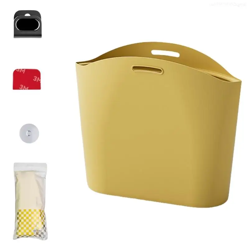 Foldable Car Organizers for Waste Management, Hangable Silicone Trash Receptacle F0I5