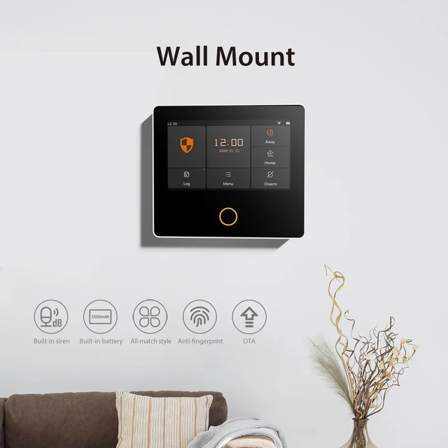 Staniot WiFi Tuya Smart Home Burglar Alarm Kit Wireless Security Protection System 4.3" IPS Touch Screen Built-in 10 Languages 2