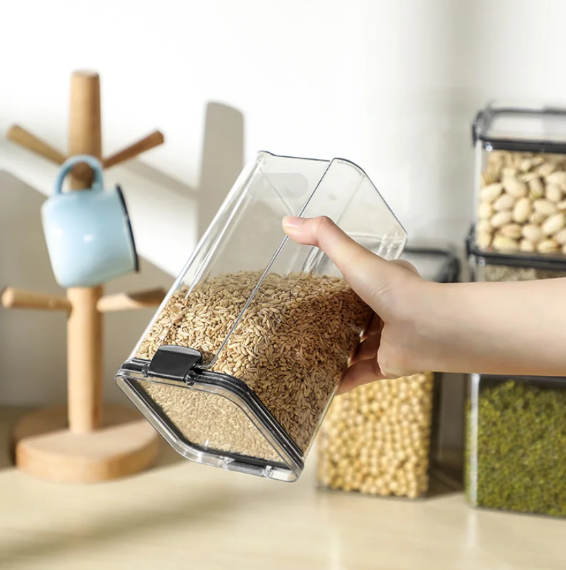 Air-Tight Food Container Plastic Food Storage Container Kitchen Storage Jar Food  Storage Box Multigrain Canisters Storage Can