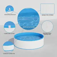 Piscine murale ronde en acier 350 x 90 cm blanche, piscine hors-sol pour jardin et terrasse, piscine familiale pour adultes et enfants, ensemble piscine pour l'été et la détente en plein air, piscine de jardin pour la maison 5