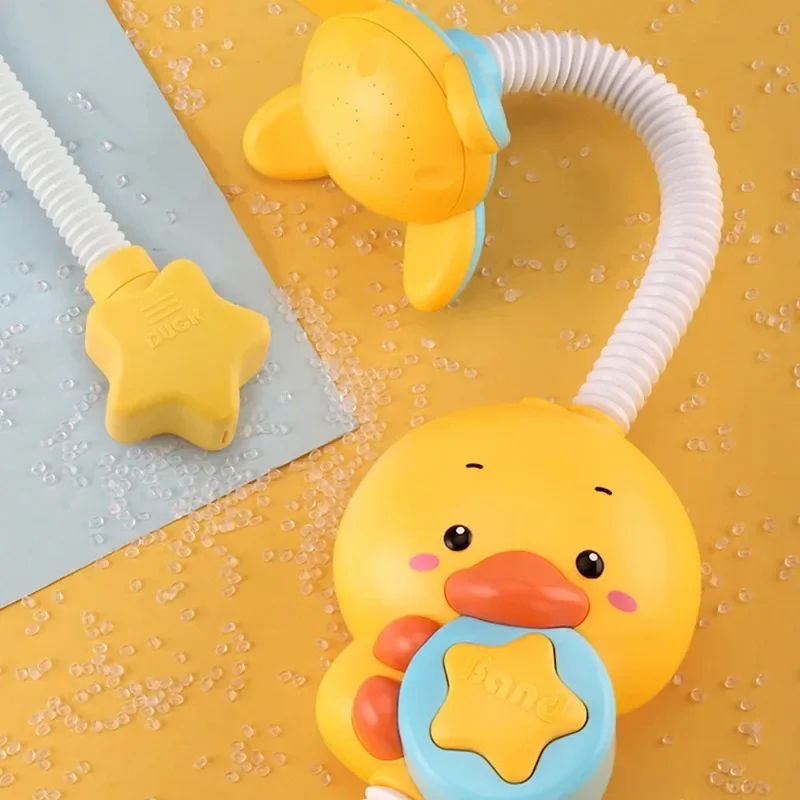 New Bathing Toy Baby Water Game Duck Model Faucet Shower Electric Sprinkler Swimming Bathroom Baby Toy 5