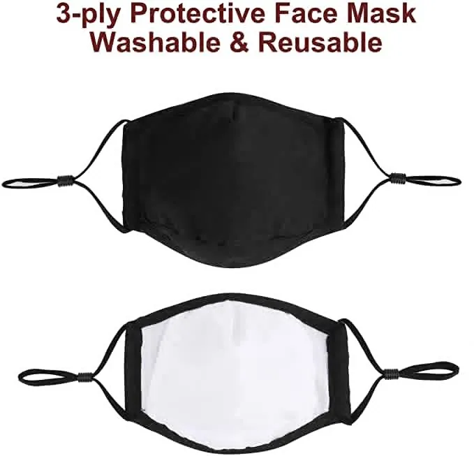 Kids Reusable, Washable Black Facial Cotton Covering Children Face For Cycling Travel Outdoors Includes 10pcs Filters Mascarilla 4