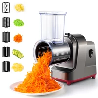 LMETJMA 250W 5 en 1 trancheuse de légumes électrique broyeur automatique salade tireur Machine fromage râpe carotte chou Cutter JT253 1