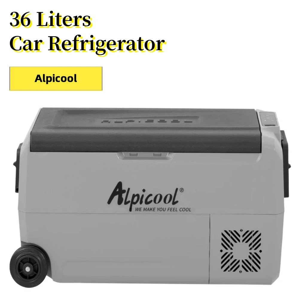 mini travel fridge Alpicool 36L Portable Car Fridge Freezer Cooler Mini Auto Refrigerator 12V/24V 220V Dual Using Compressor With App Control camping fridge freezer