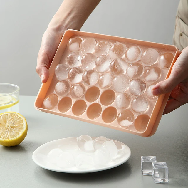 Silicone Ice Tray 3D Round Ice Molds Home Bar Party Use Round Ball Ice Cube  Makers Kitchen DIY Ice Cream Moulds 