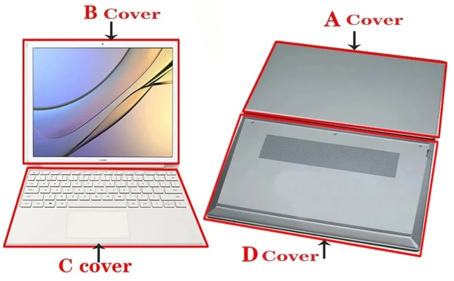 Replace Cover For Vostro 5510 5515 V5510 V5515 Laptop LCD Screen Back Cover Front Bezel Palmrest Lower Bottom Case 0N1D5W