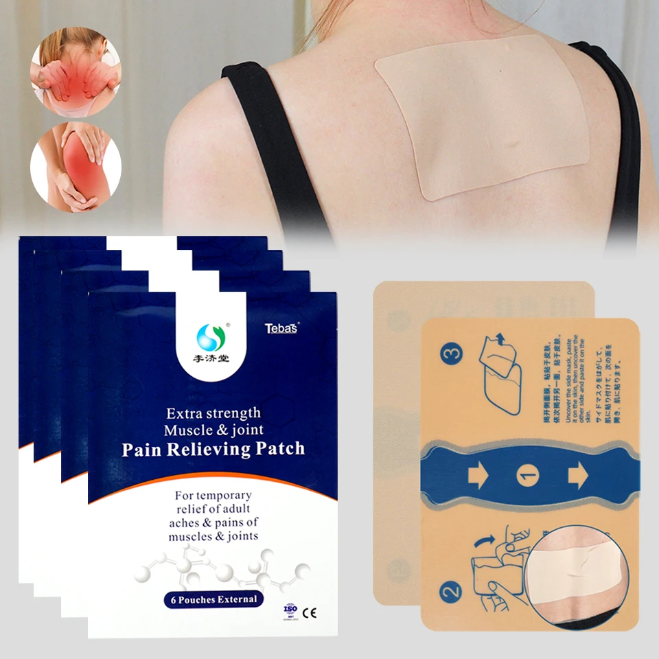 

6/18/30Pcs Back Pain Relief Patch Wormwood Lumbar Spine Plaster Relieve Arthritis Spondylosis Muscle Strain Chinese Ointment