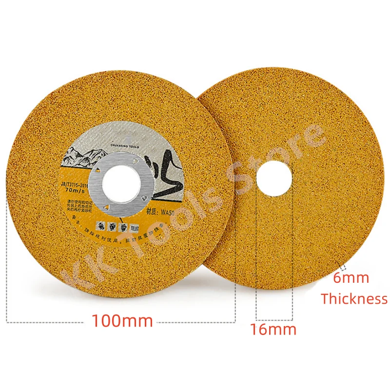 4inch 100mm 50/100/200 Grit Diamond Grinding Wheel Sheet Metal Jade Grinding Disc Sanding Tools Trimming Sand Tray