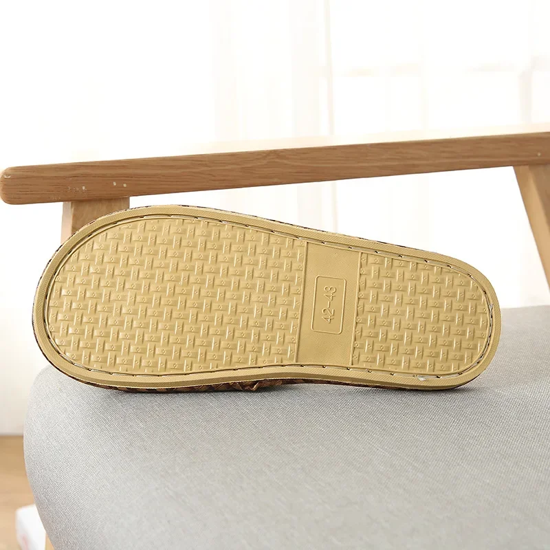 Sandales tissées, pantoufles antidérapantes pour la maison