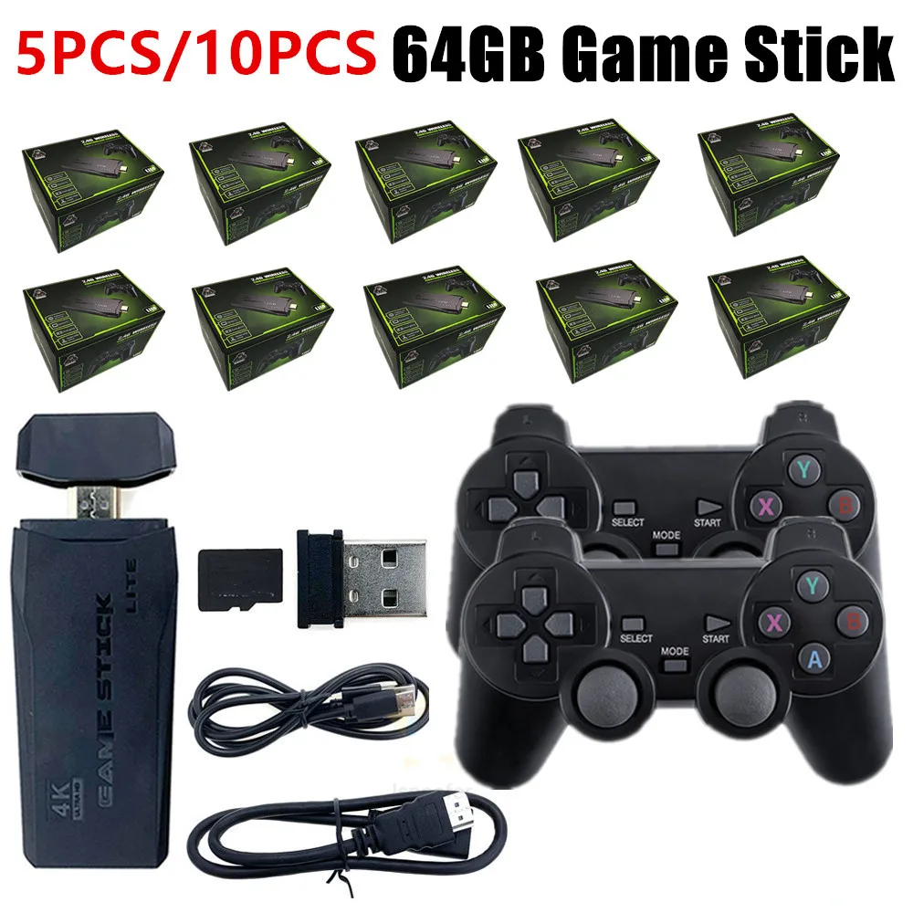 Game Stick 4K, original, 10000 + Jogos, Console, 2.4G, Dual Handle Sem –  Minha loja