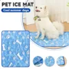 Dog Cooling Pad Self-Cooling Ice Silk Washable Pet Mat Comfortable Cooling Pad for Dogs And Cats Cooling Beds Cats Accessories 5