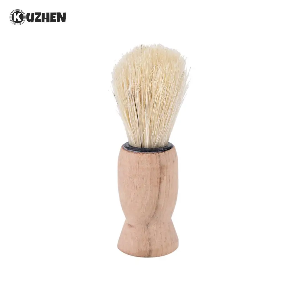 Men's Beard Shaving Brush Wood Handle Facial Hair Beard Cleaning