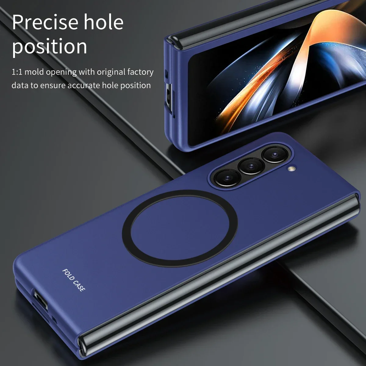 Samsung Z Fold Leather Magnetic Thin Case 5