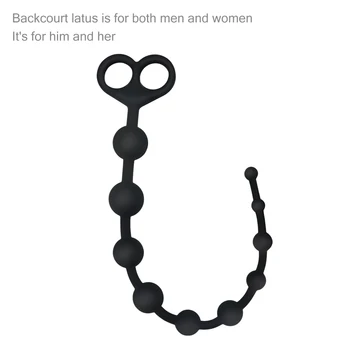 Long Anal Beads Silicone Butt Plugs Ball Ass Massage Anal Butt plug Dilator Anal plug Adult Sexual Toys for Gay Men Woman Shop 3