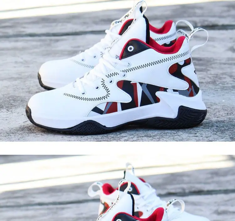 Description Picture 5 of itemBasketball Shoes Men Cushioning Shoes Men High-top Outdoor Sports Sneakers Comfortable Youth Athletic Gym Shoes zapatos de lona