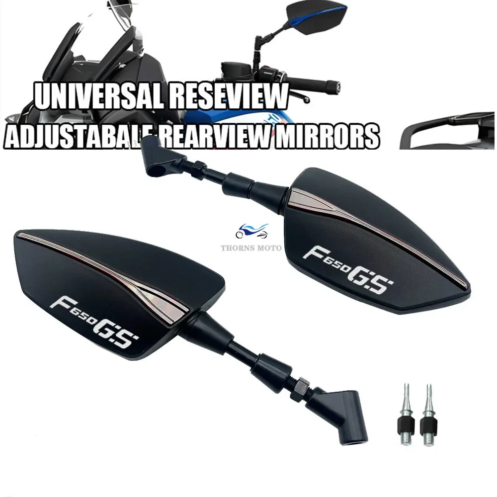

For BMW F650GS 2000-2007 2003 2004 2005 2006 F650 F 650 GS Motorcycle Adjustabale Side Rearview Mirrors Universal Rearview With