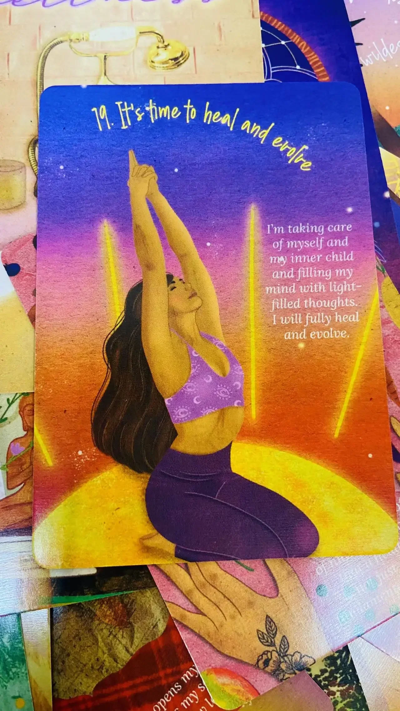 Finding Inner Peace Oracle deck Inspiration cards A 36 English Family Party Game Prophecy Cards Mysterious Destiny Divination 4