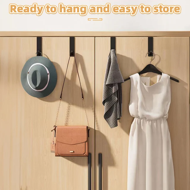 ห้องน้ําประตู Hook สแตนเลส S-Shape ผู้ถือแขวนประตูกระจกชั้นวางผ้าเช็ดตัวอุปกรณ์ห้องน้ํา 2