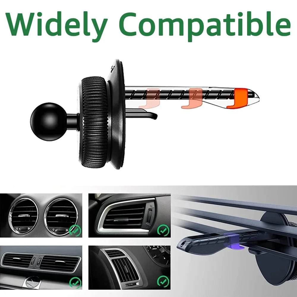 17MM Kugelkopf Auto Luftauslässe Telefon Unterstützung Universal Auto Telefon Halter Basis für Auto Air Vent Handy Halter Halterung – Detail 7
