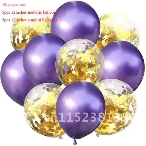 

10 шт./партия, латексные воздушные шары с конфетти