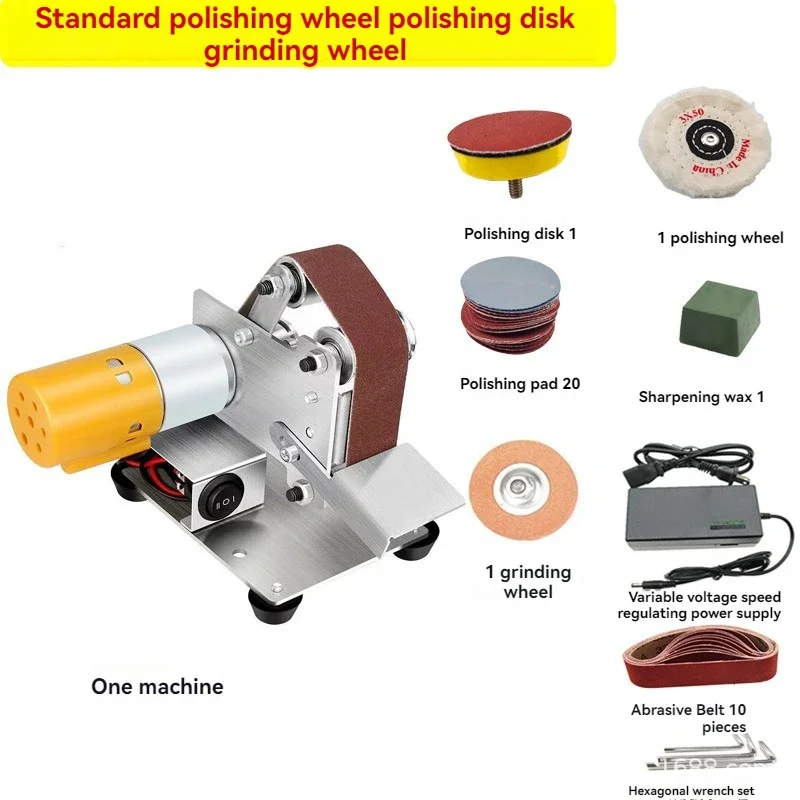 Small Mini Sanding Machine DIY Polishing Machine Woodworking Grinder Fixed Angle Grinder Sharpening Machine Home