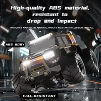 Amphibious Stunt Vehicle Police Car Remote Controlled Car Climbing Vehicle Four-wheel Drive Off-road Vehicle Beach Toy RC Car 2