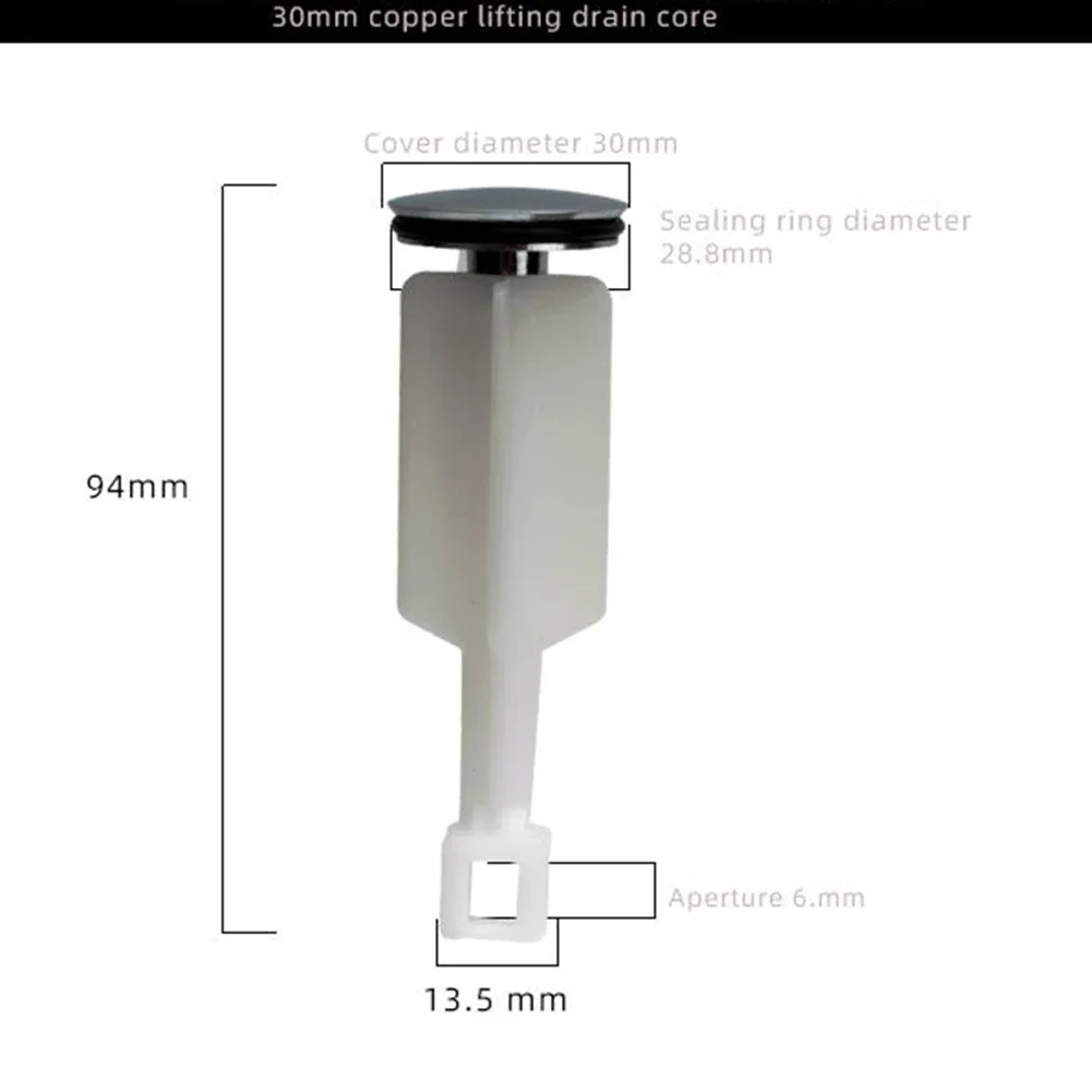 1pc Stopper Lavatory Sink 3cm Diameter Lid Pop-up Stopper For Price Pfister 41 43 49 Basin Drain Accessories Bathroom Fixture
