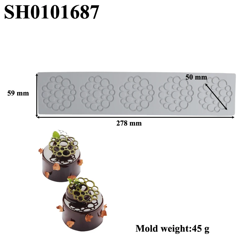 Silicone Lace Mat Butterfly and Leaf Pattern, Sugarcraft Cake Decorating Mold Pad, Flex... - SKU CDM02115 - UGI Packaging
