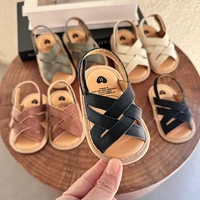 Baby Boys Girls Sandals Summer Wedding Dress Flats Shoes Infant Newborn Crib Footwear First Walkers Prewalkers 1