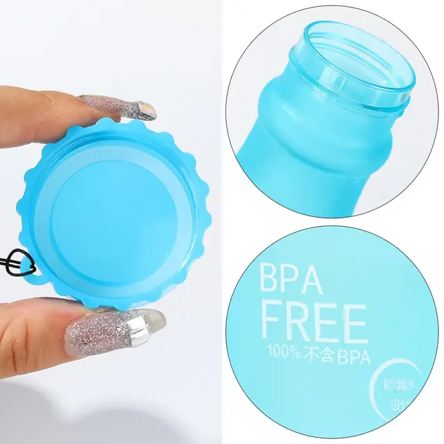 550ml Unbreakable Water Bottle Sports Drinking Bottle Cycling Traveling Running Climbing Plastic Portable Dull Polish Cup 4