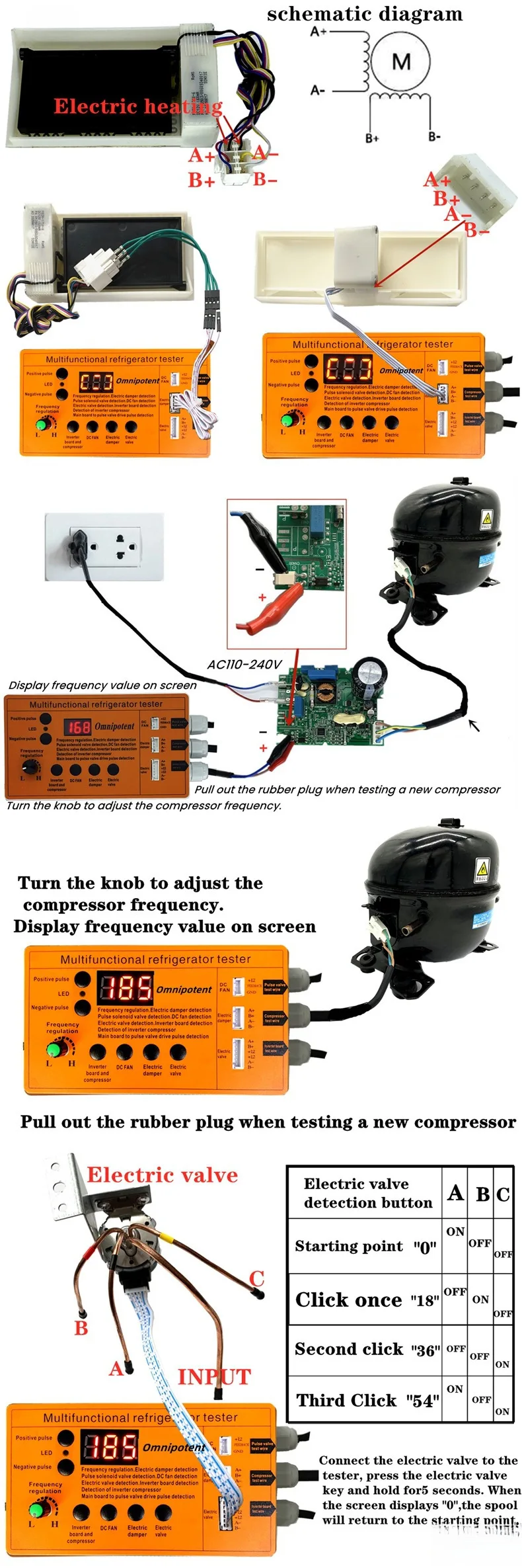 English Version Refrigerator Inverter Board Compressor Solenoid Valve Fan Air Do