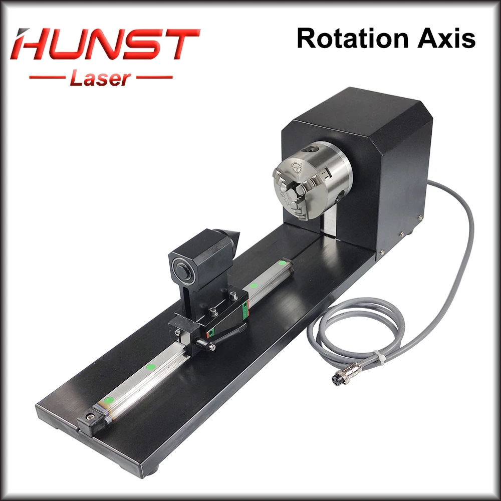 HUNST Rotary Engraving Attachment with Chucks Stepper Motors for Laser
