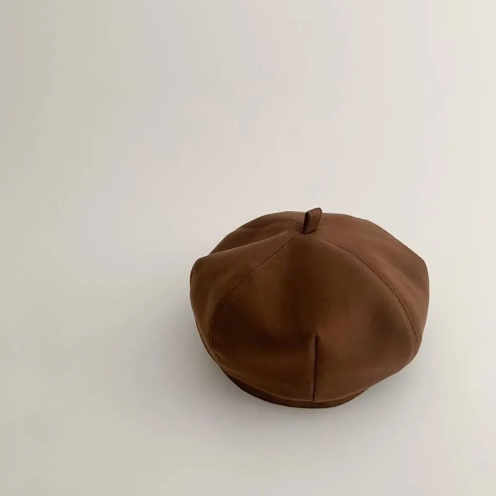 Winter Children Beret Hat Soft Octagonal Cap
