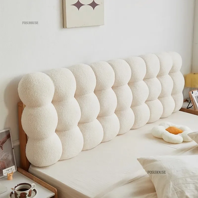 Modern Snowball Headboard for Bedroom Washable Fluffy Design Headboards Multifunctional Headboards for Apartments