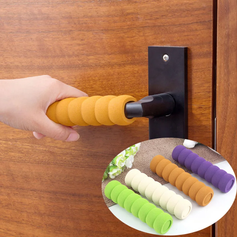 Soft Elastic Door Handle Foam Cover Doorknob Guard Protector Anti-collision Door Stopper Safety Baby Children Protection 1pcs