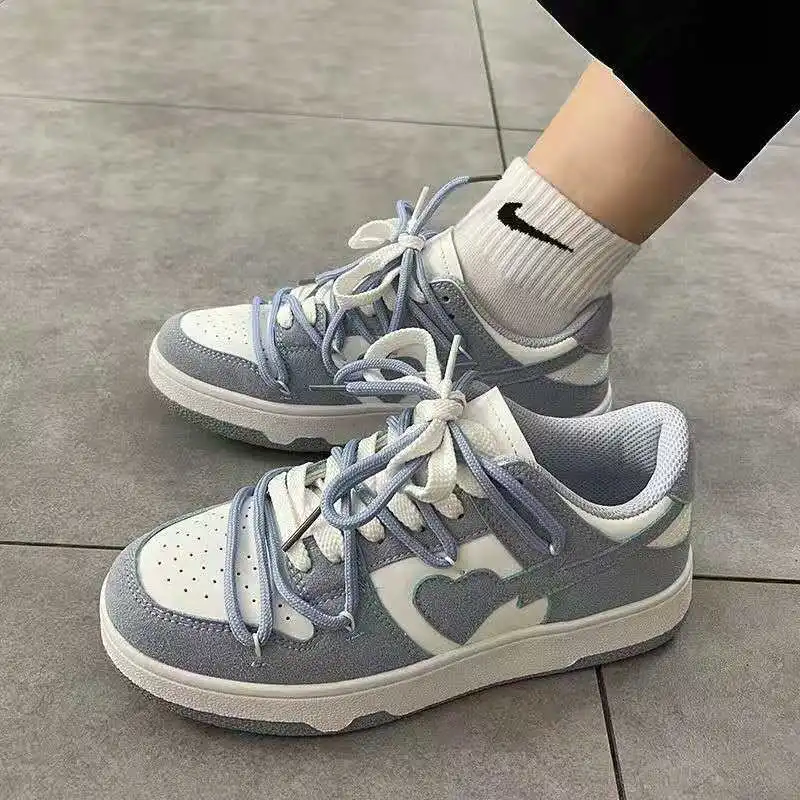 2024 Brand Women Sneakers Contrasting Colors Light Flat Shoes - Main Image