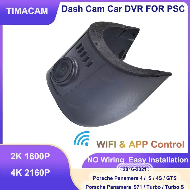 

TIMACAM 4K 2160P Dash Cam 2K Car Dvr Camera For Porsche Panamera 971 S 4 4S GTS For Porsche Panamera Turbo Turbo S 2016-2022