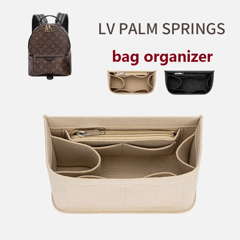 【Soft and Light】Bag Organizer Insert For L V PALM SPRINGS Organiser Divider Shaper Protector Compartment Makeup Inner