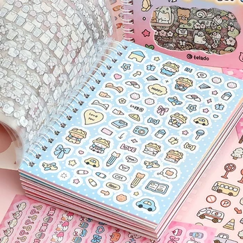 Simpatico libro di adesivi decorativi Kpop Washi Paper Journal Decorazione materiale fai da te Adesivi Kawaii Scrapbooking Ins Cancelleria