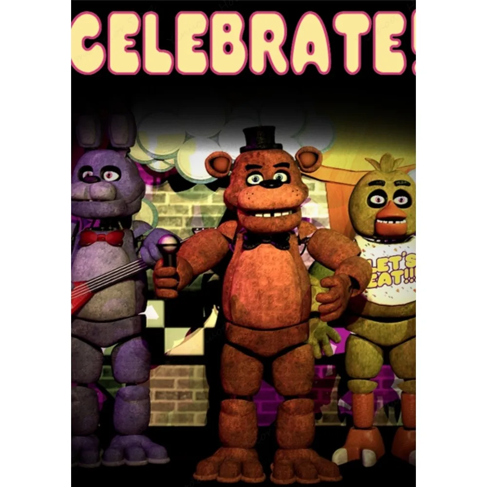 Постер из аниме «пять ночей у Фредди» Fnaf, Декор для дома, цифровая живопись для комнаты, гостиной, ресторана, кухни (art.: 3920c2ffe07a4) - 3920c2ffe07a4