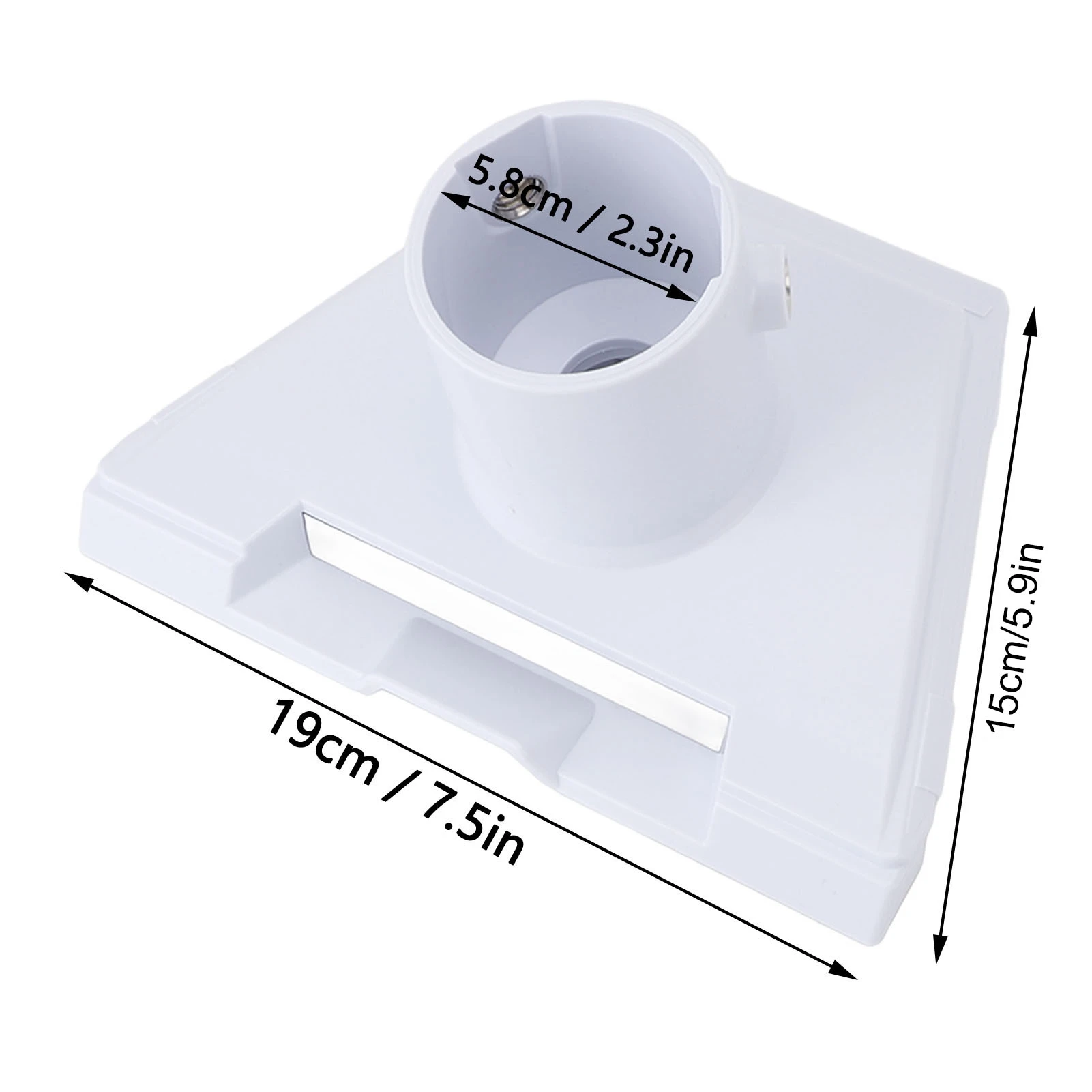 Satellite Pipe Adapter Mount Steel Plastic Easy to Install Weather Proof Satellite Roof Mount for Gen 3