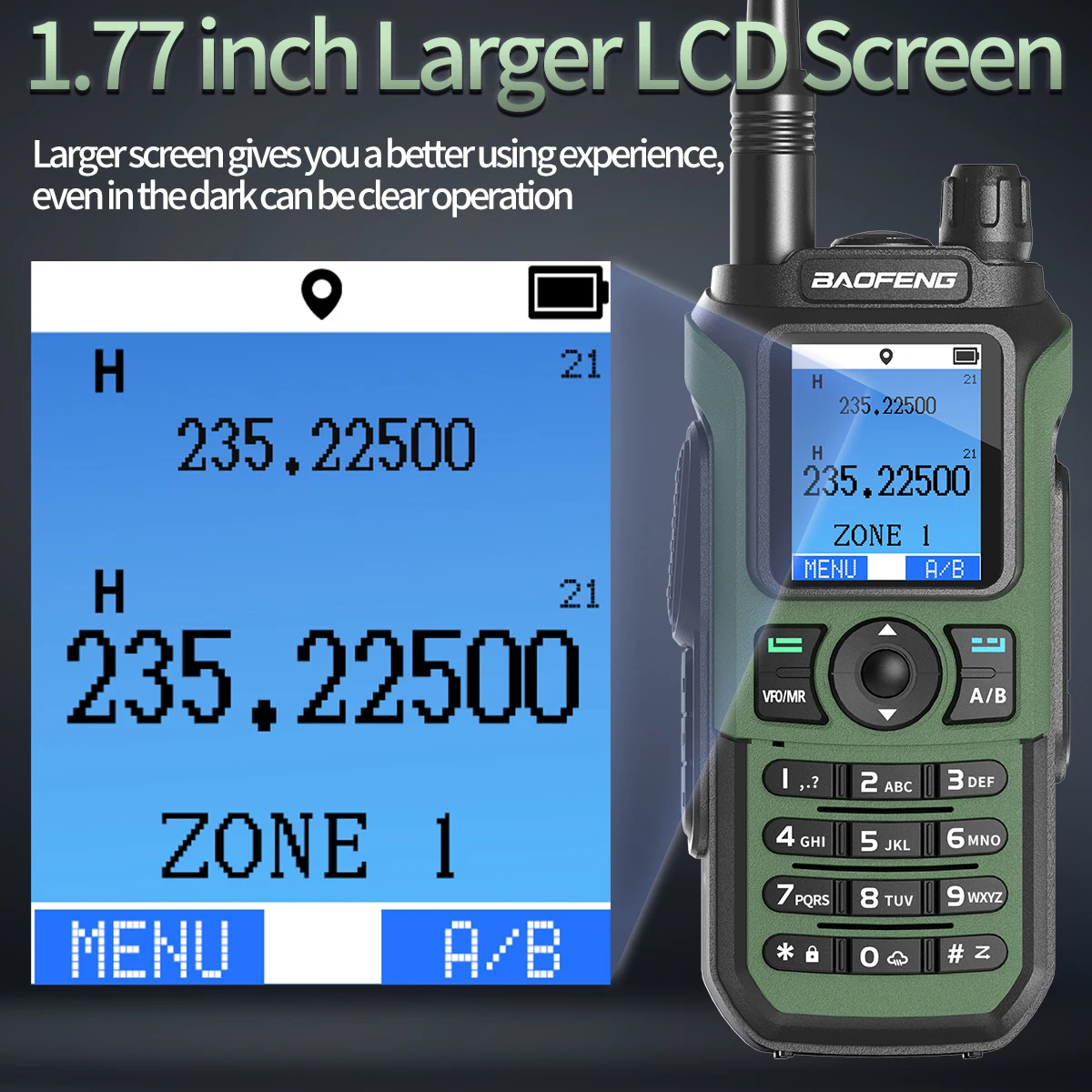 Baofeng UV-21 GPS Walkie Talkie Portable Long Range Mutli-Band Wireless Copy Frequency Type-C Charger Radio Upgrade UV17 PRO 4