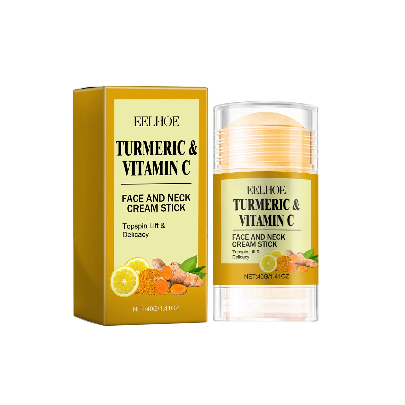 Turmeric Neck Cream Stick Lift & Tighten Skin to Lighten Neck Lines Face Care Moisturizing Beauty