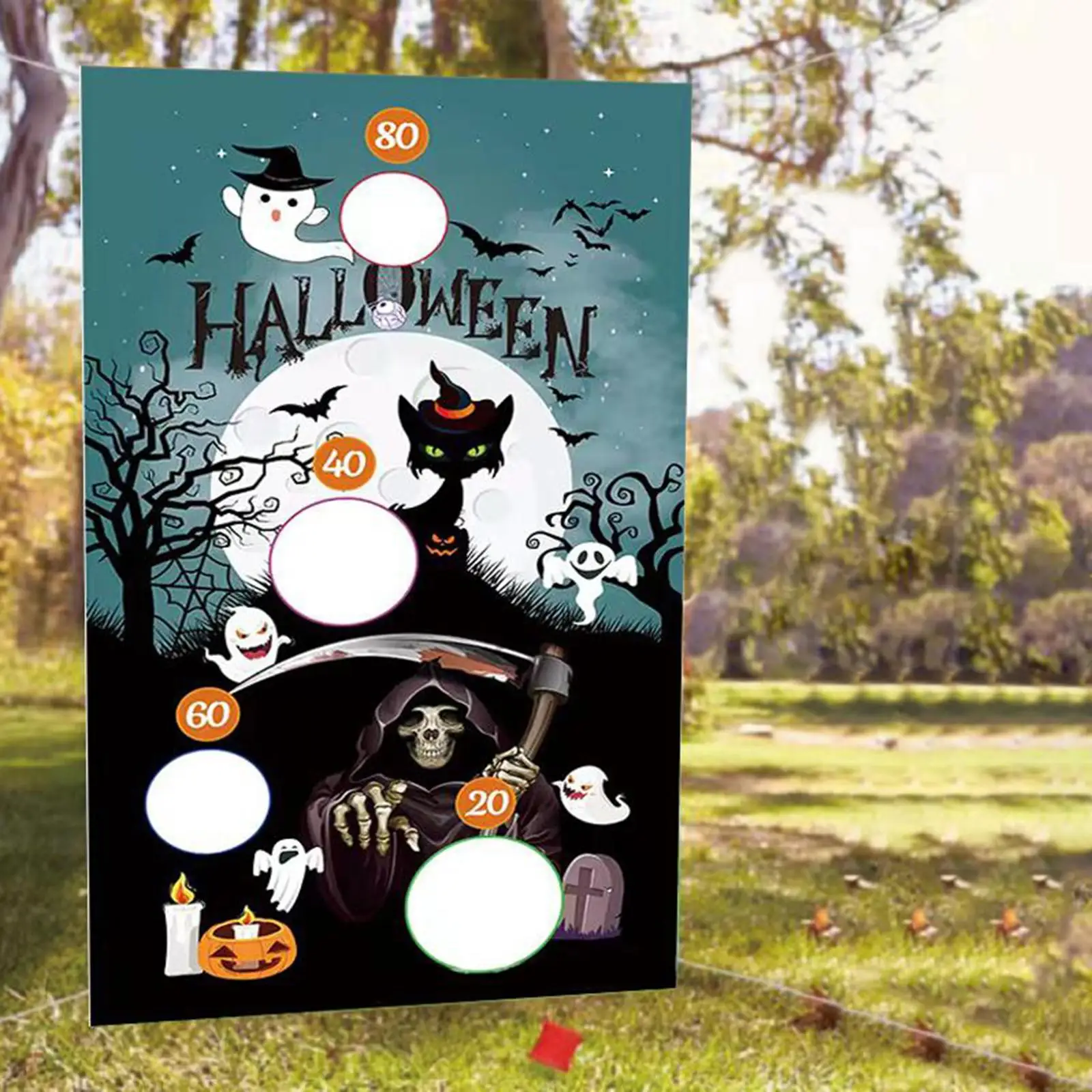 HalloweenThrowingGameBannerKitFamilyPartySuppliesChildren