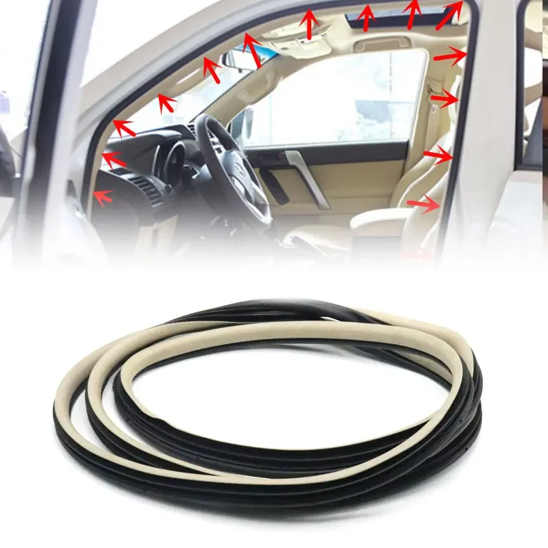 

For Toyota Land Cruiser Prado 120 LC120 2003-2009 Car Rubber Car Front Rear Left Right Side Door Frame Waterproof Seal Strip